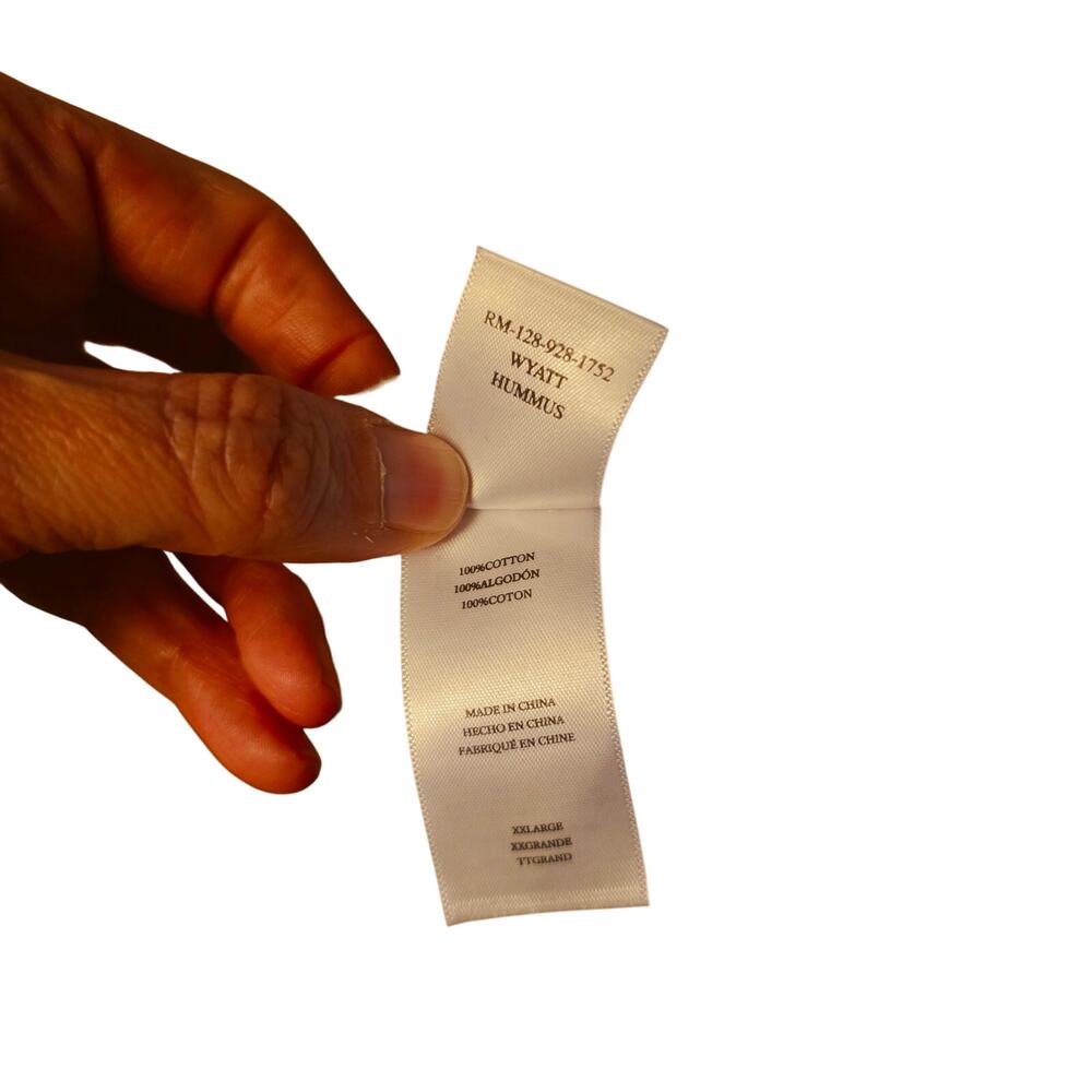 Rails Wyatt Cream Button Down Shirt Mens Xxl Stain - image 7